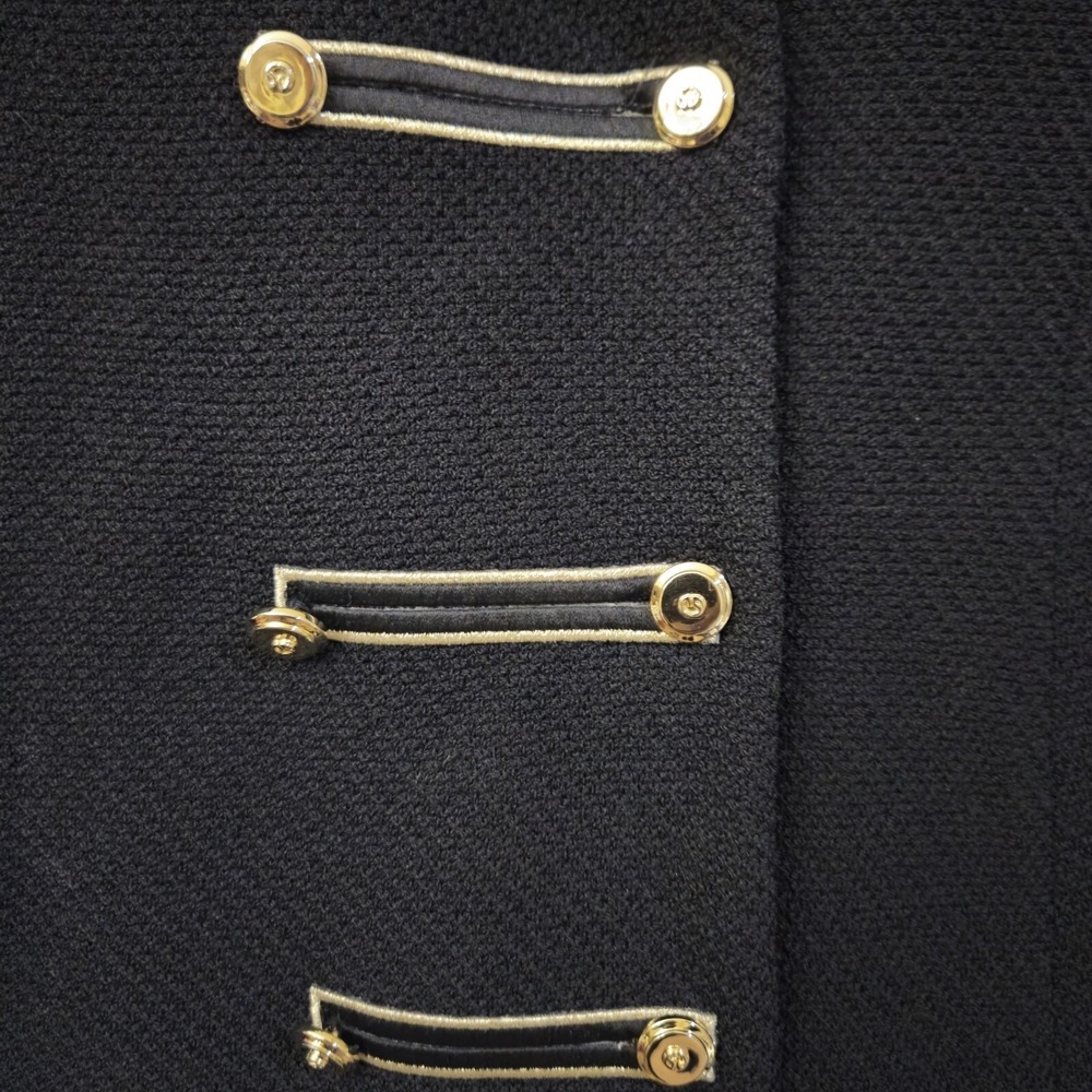 Vtg St John Blazer Womens 10‎ Military Old Money Equestrian Structure Classy - Picture 2 of 10